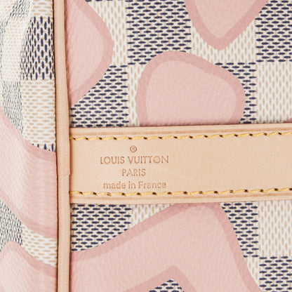 Louis Vuitton Damier Azur Tahitienne Speedy Bandouliere 30 Rose Ballerine 5 of 7