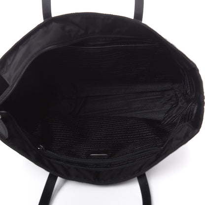 Prada Tessuto Nylon Quilted Shopping Tote Black 5 of 11