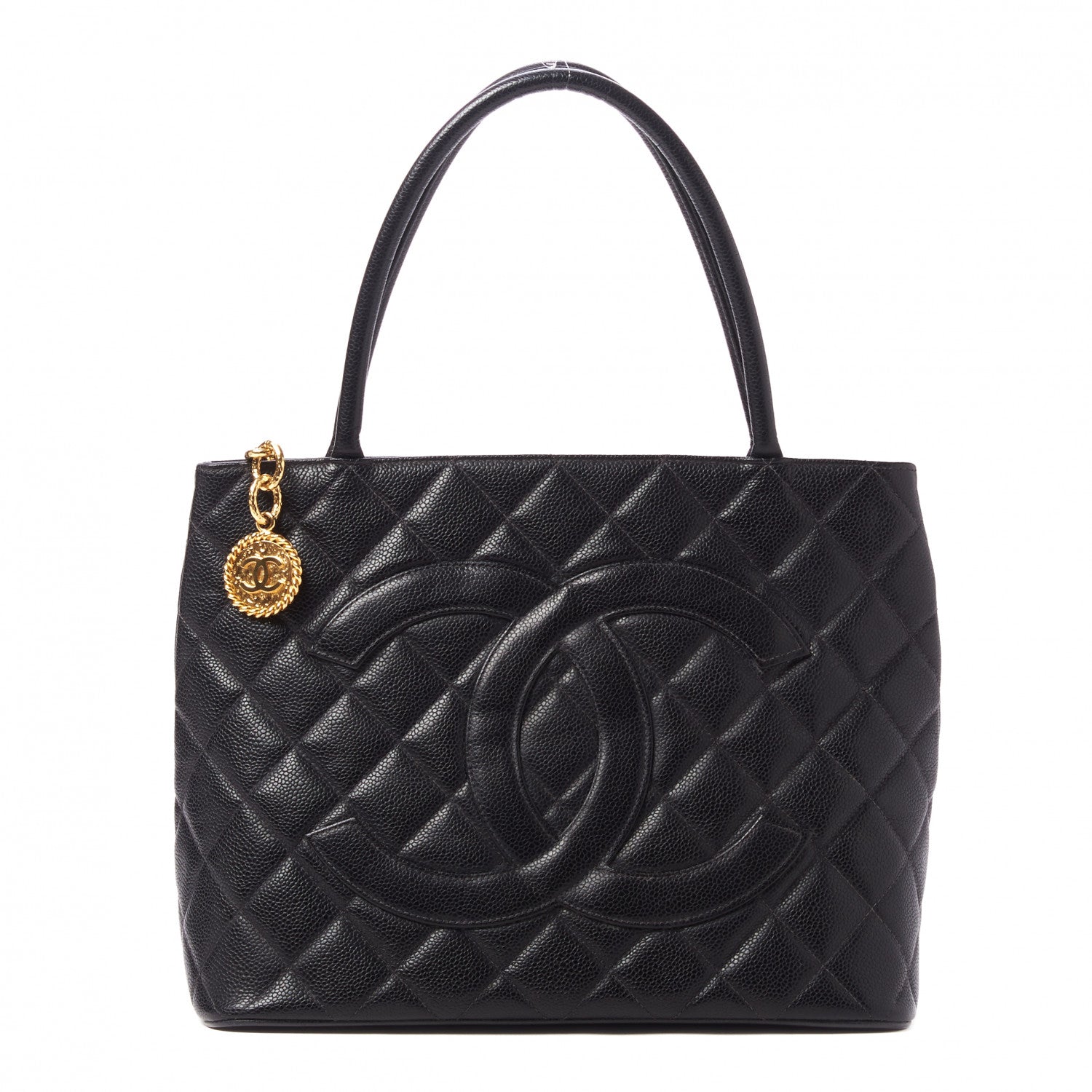 Chanel Caviar Quilted Medallion Tote Black 1 of 10