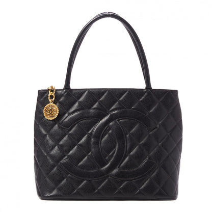 Chanel Caviar Quilted Medallion Tote Black 1 of 10