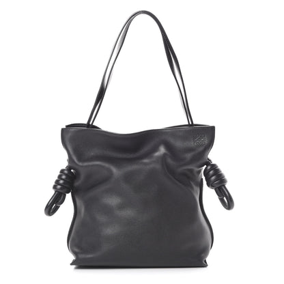 Loewe Calfskin Small Flamenco Knot Bag Black 1 of 13