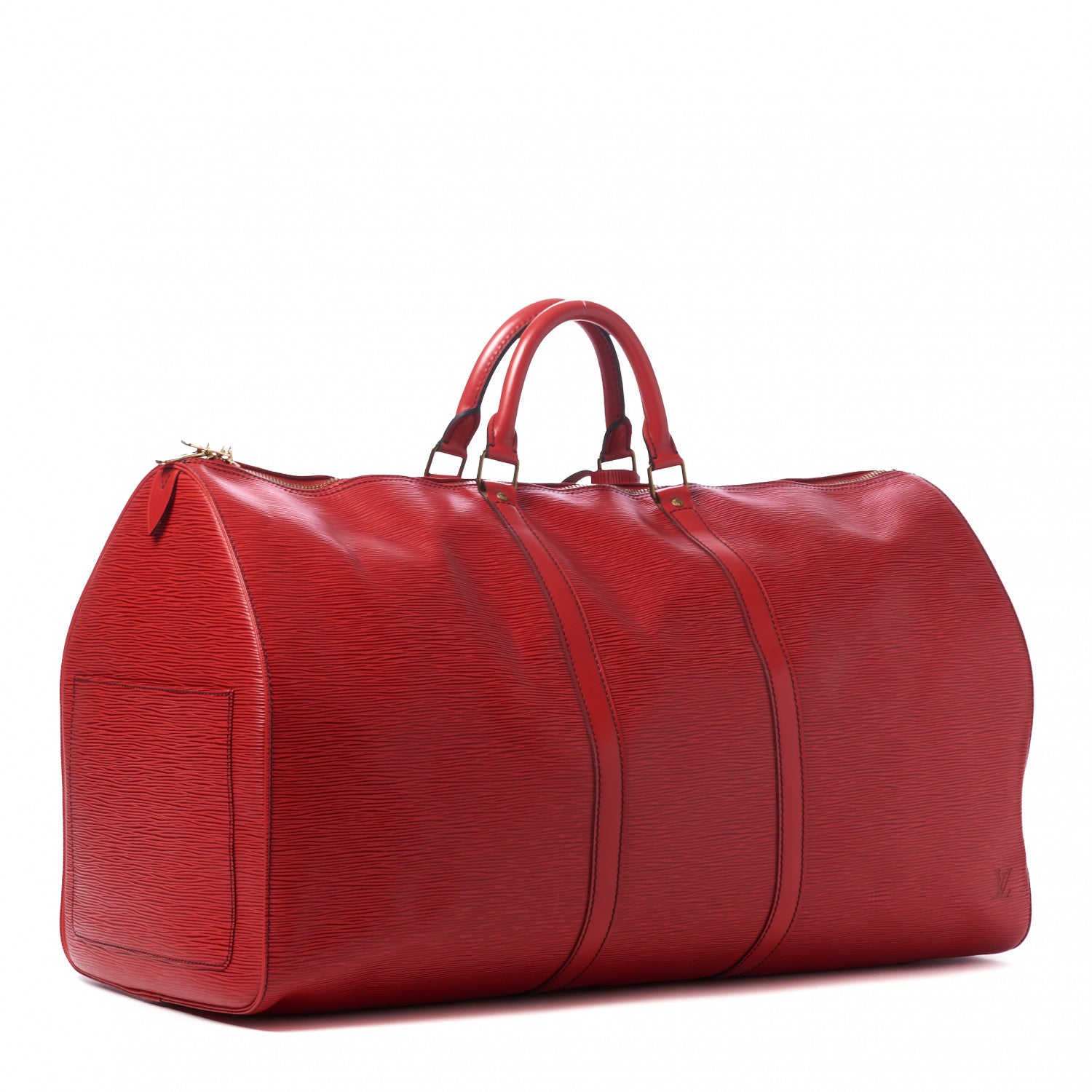 Louis Vuitton Epi Keepall 60 Castillan Red 2 of 9