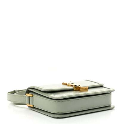 Saint Laurent Smooth Calfskin Small Solferino Satchel Acqua 4 of 12