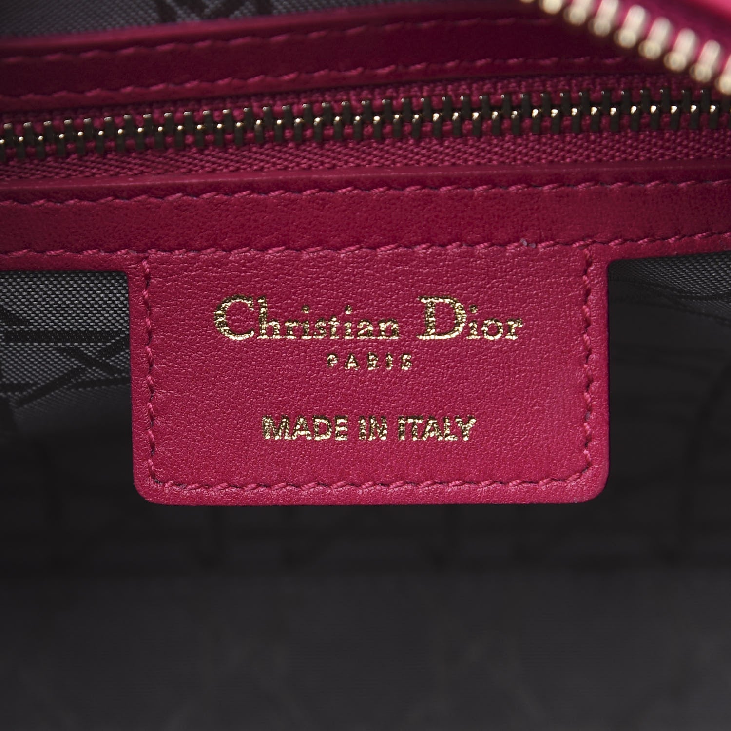 Christian Dior Lambskin Cannage Medium Lady Dior Fuchsia 5 of 8