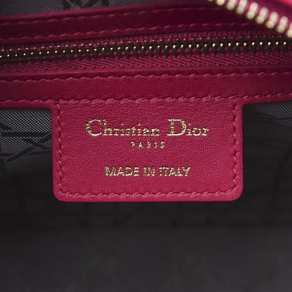 Christian Dior Lambskin Cannage Medium Lady Dior Fuchsia 5 of 8