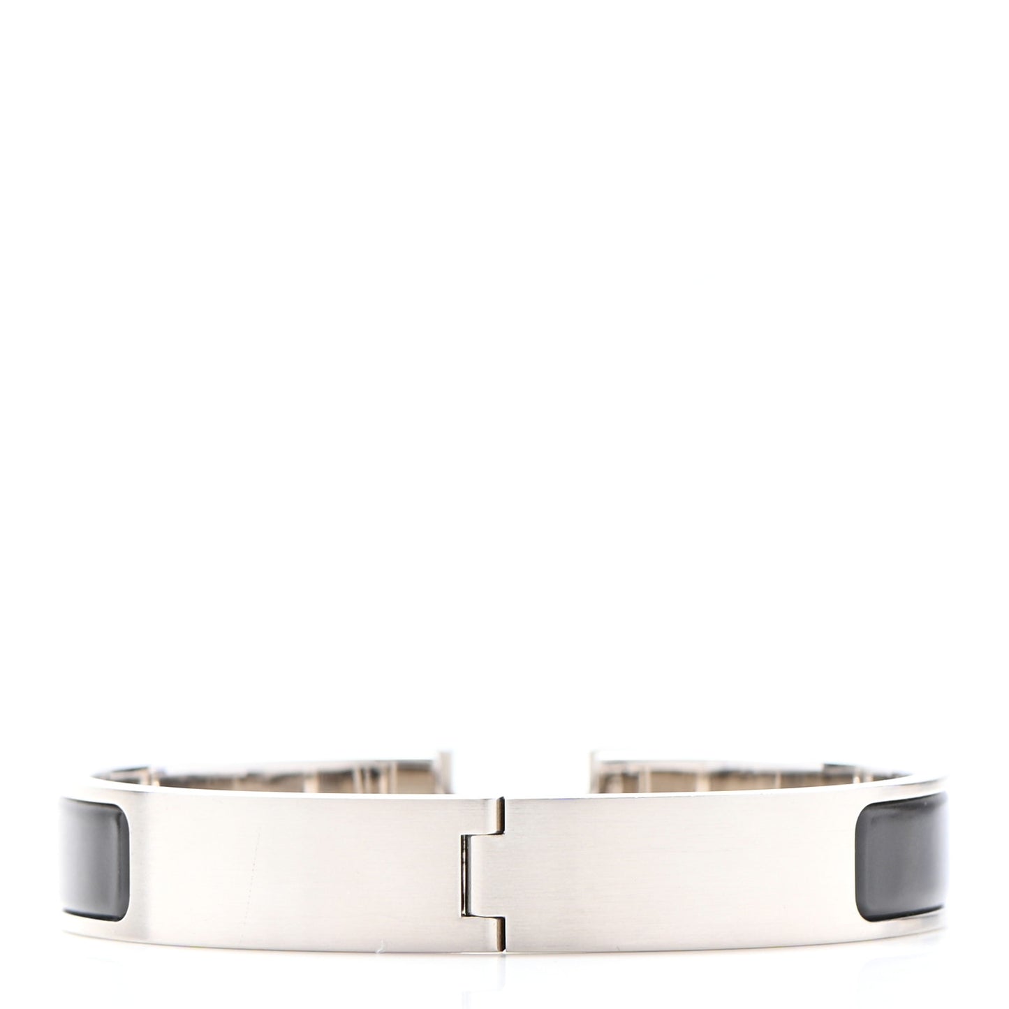 Matte Enamel Narrow Clic Clac HH Bracelet GM Black