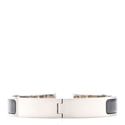Hermes Matte Enamel Narrow Clic Clac HH Bracelet GM Black 3 of 4