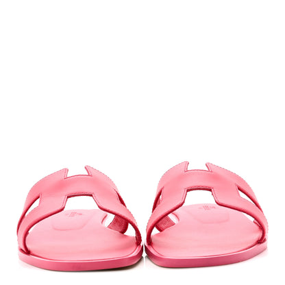 Hermes Calfskin Oran Sandals 39 Rose Mexico 3 of 10