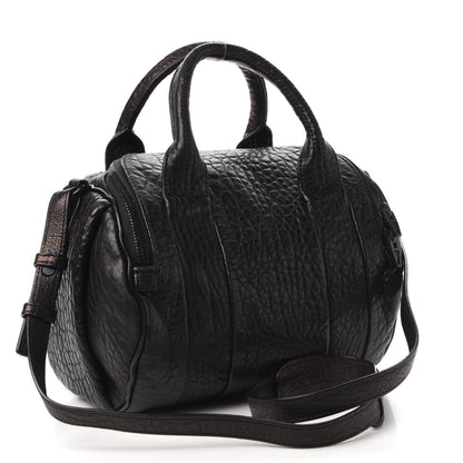 Alexander Wang Pebbled Lambskin Rockie Black Matte Black Hardware 3 of 9