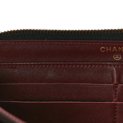 Chanel Caviar Quilted Large Gusset Zip Around Wallet Black 10 of 12