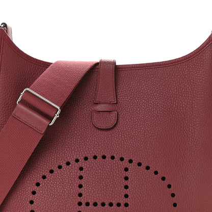 Hermes Taurillon Clemence Evelyne III GM Bois de Rose 8 of 10