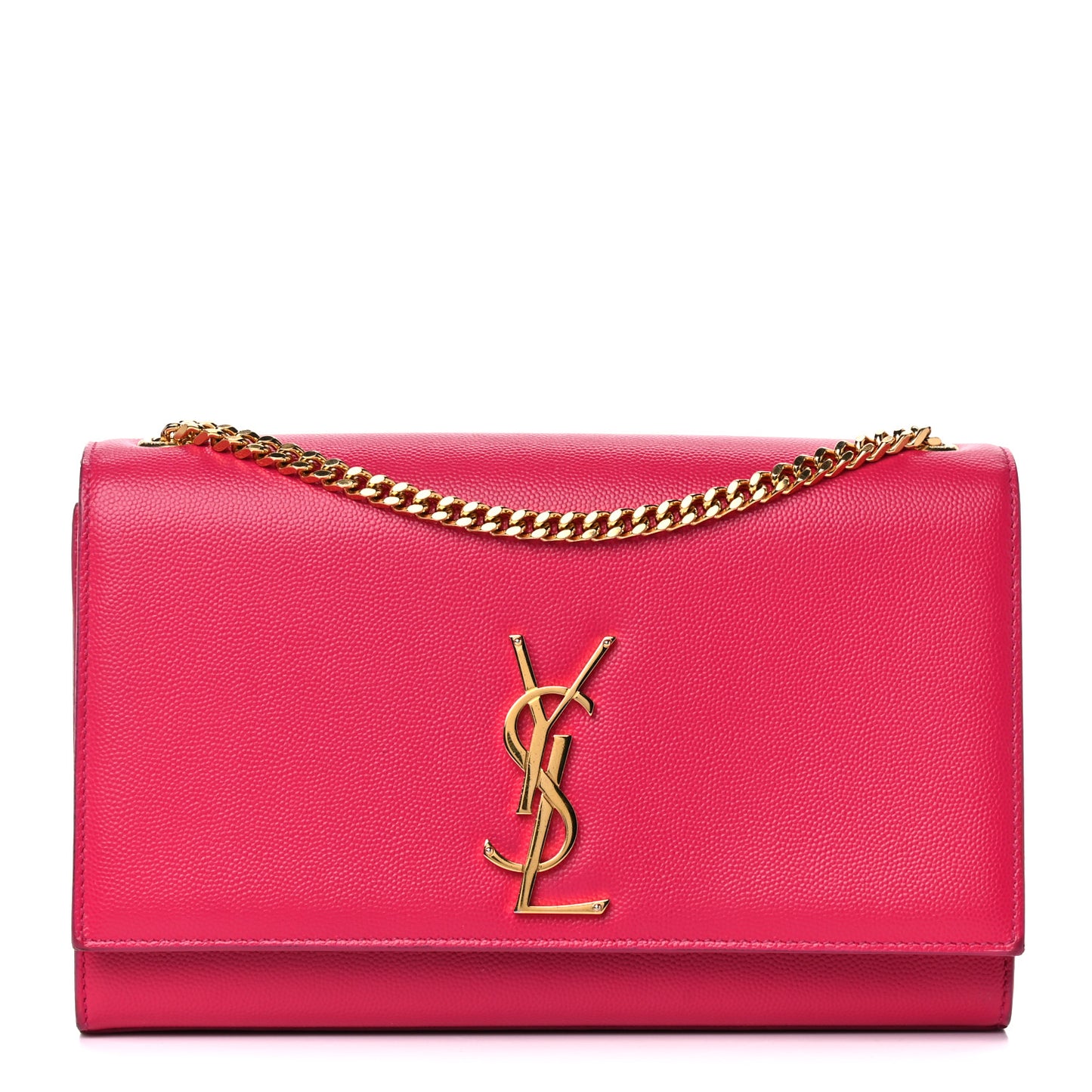 Grain De Poudre Medium Monogram Kate Satchel Lipstick Fuchsia