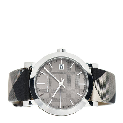 Burberry Stainless Steel Calfskin 38mm Heritage Nova Check Quartz Watch Brown BU1774 2 of 5