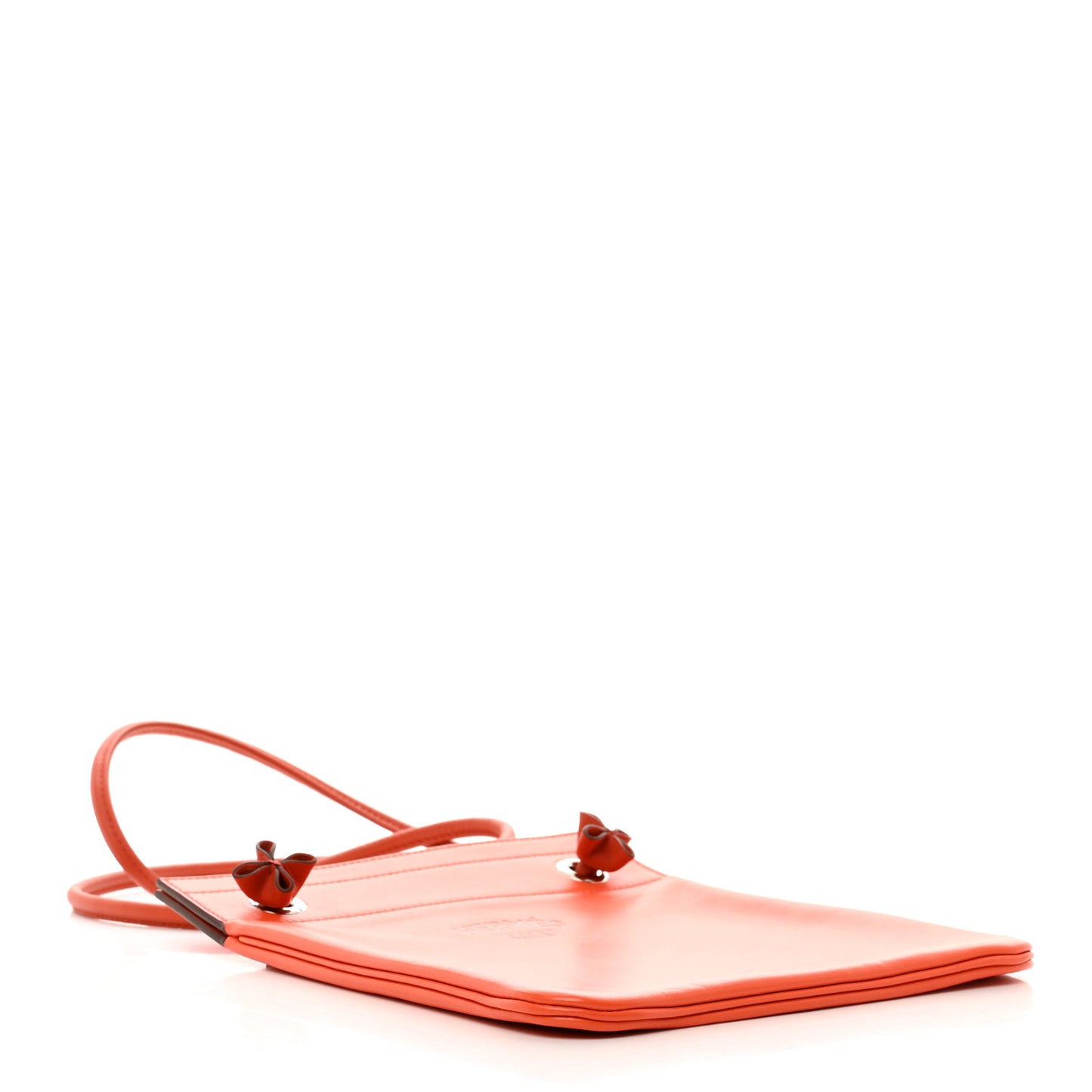 Milo Lambskin Swift Bi-Color Mini Aline Orange Poppy Terre Battue