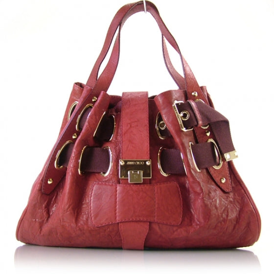 Jimmy Choo Leather XL Ramona Tote Red 1 of 11