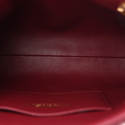 Chanel Lambskin Quilted Small Eyes On You Shopping Bag Dark Burgundy 5 of 11