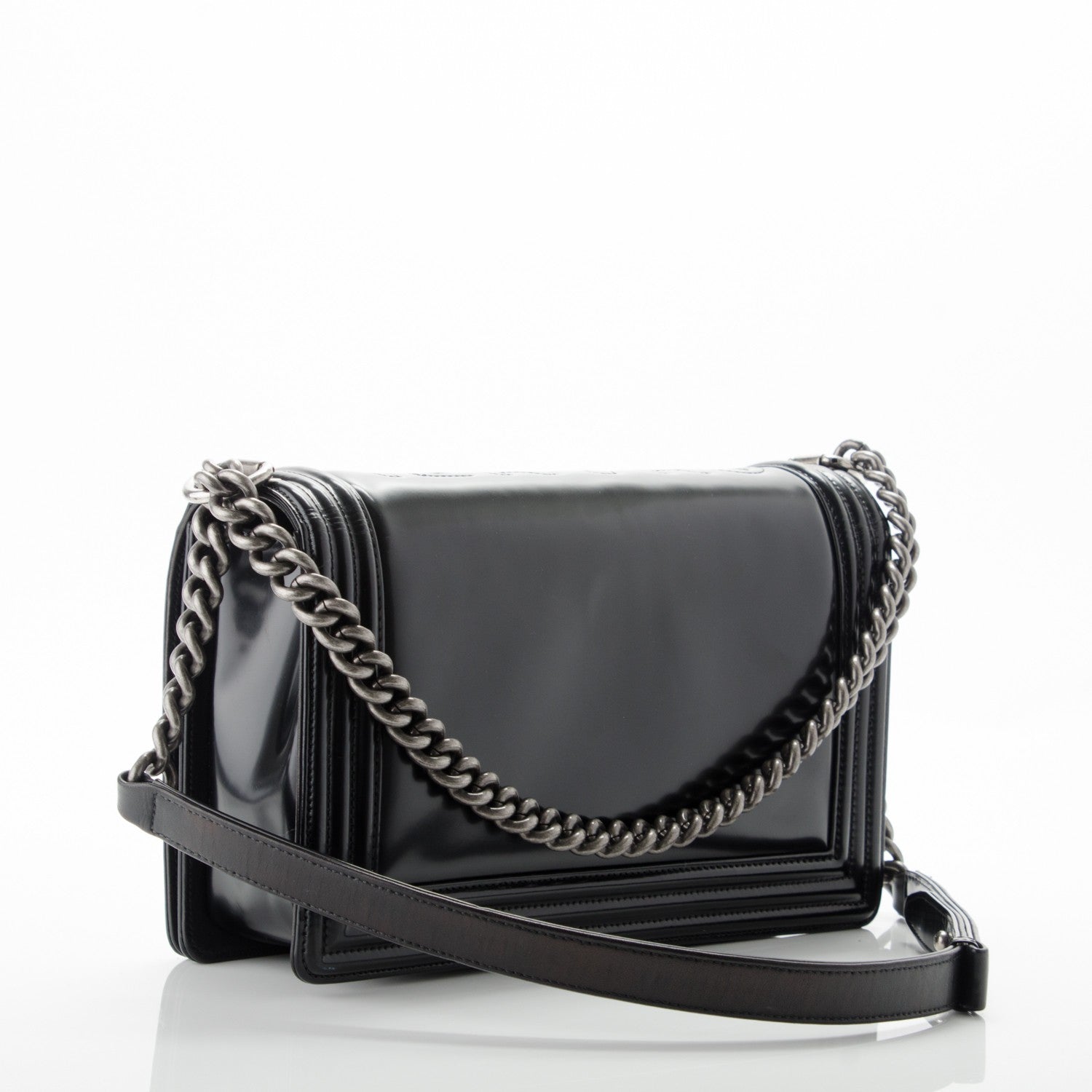 Chanel Glazed Calfskin Medium Boy Flap Black 3 of 8