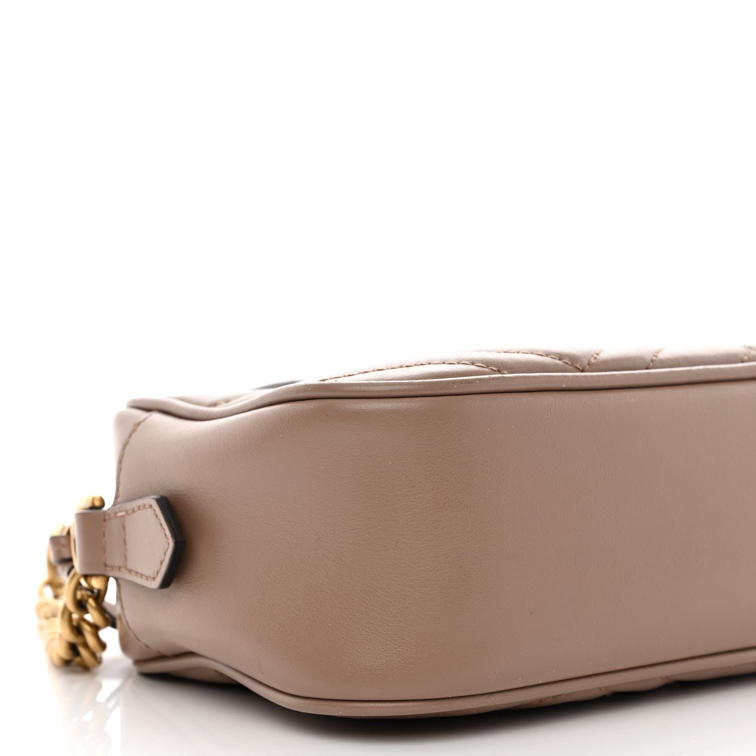 Gucci Calfskin Matelasse Small GG Marmont Chain Shoulder Bag Porcelain Rose 9 of 11