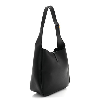 Saint Laurent Smooth Calfskin Small Le 5 A 7 Soft Hobo Black 3 of 10