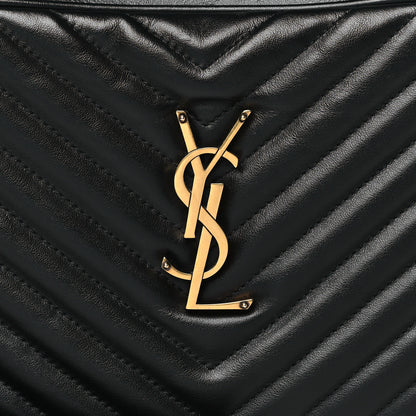 Saint Laurent Calfskin Matelasse Monogram Lou Camera Bag Black 9 of 11