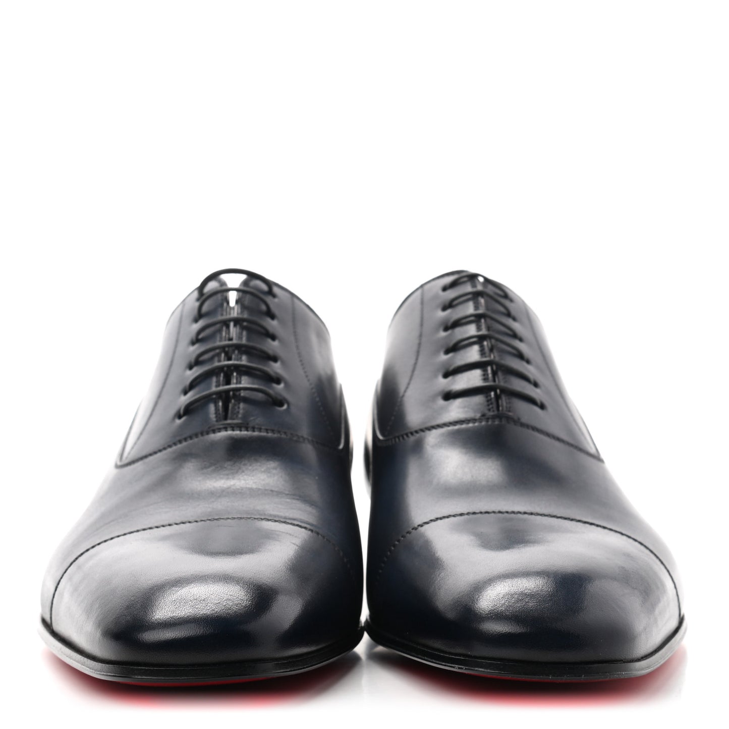 Calfskin Mens Greggo Flat Oxfords 41 Navy