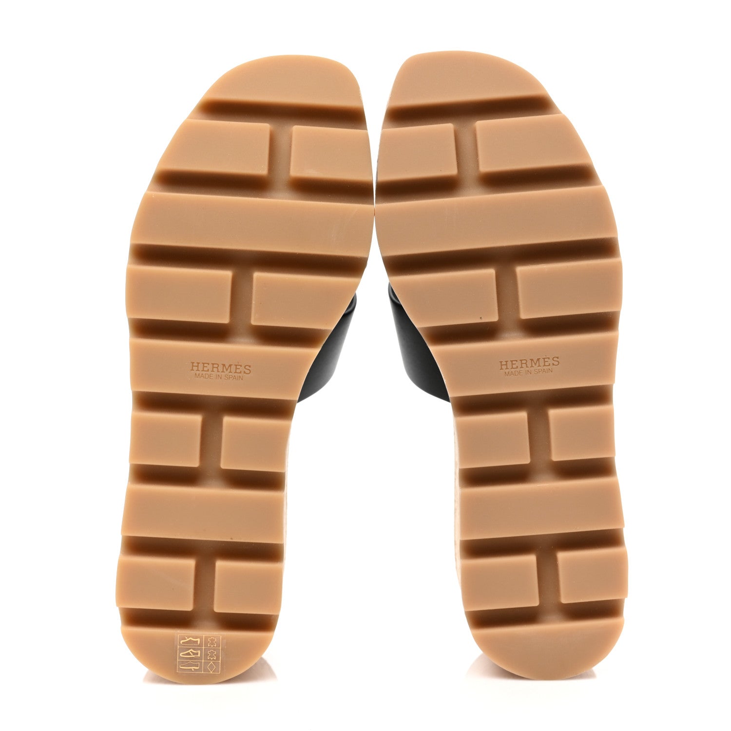 Hermes Calfskin Cork Eze 30 Sandals 35 Black 5 of 8