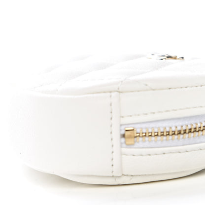 Chanel Lambskin Quilted Coin Purse White 7 of 7