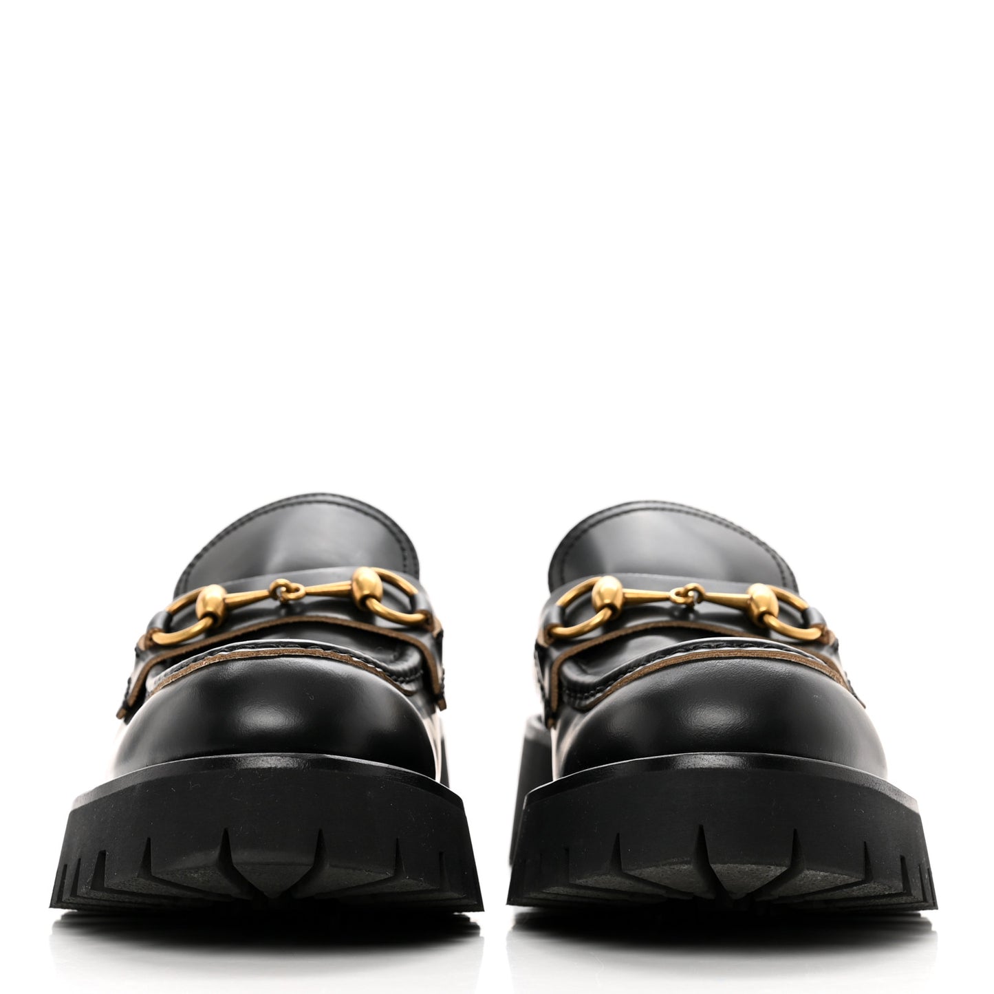 Cordovan Lux Womens Harald Horsebit 25mm Platform Loafers 37 Black