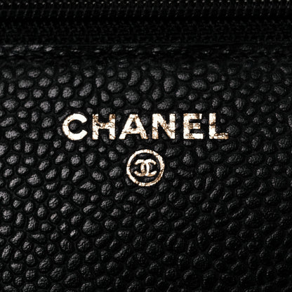 Chanel Caviar Quilted Wallet On Chain WOC Black 6 of 10