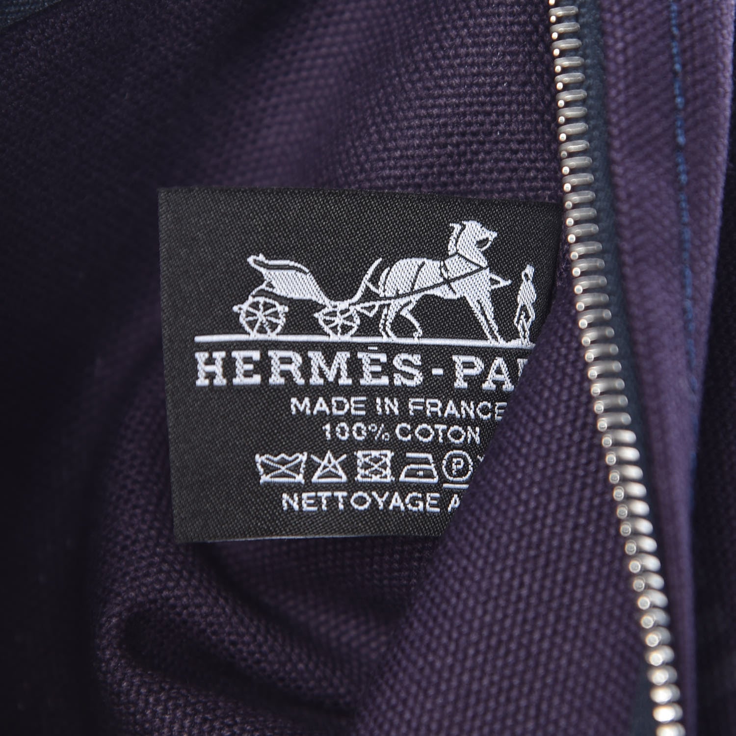 Hermes Toile Flat Yachting Pouch Nocturne 7 of 7