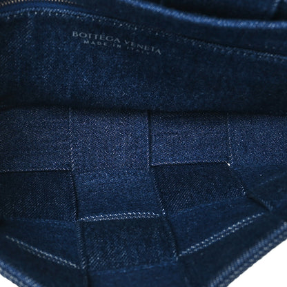 Bottega Veneta Denim Maxi Intrecciato Cassette Crossbody Bag Indigo 6 of 9