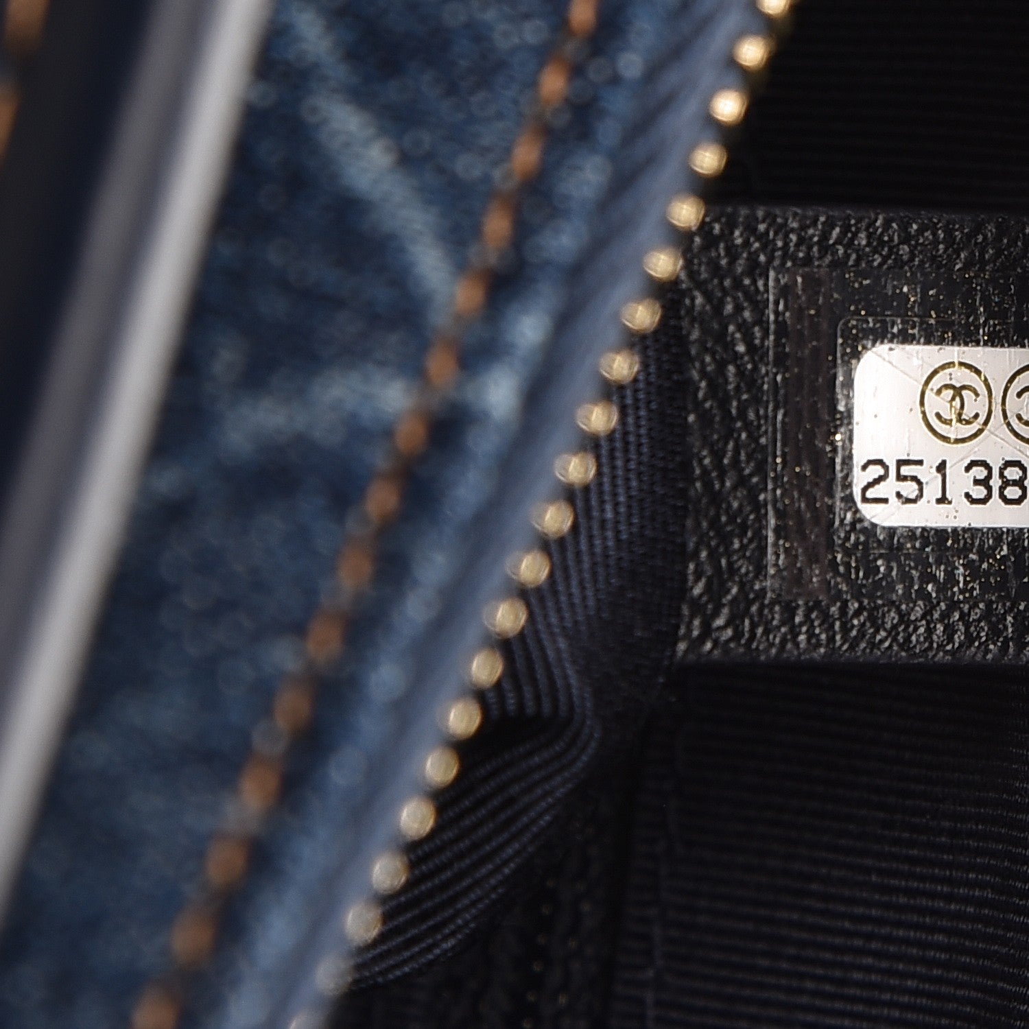 Chanel Denim Calfskin Small Gabrielle Hobo Blue 8 of 8
