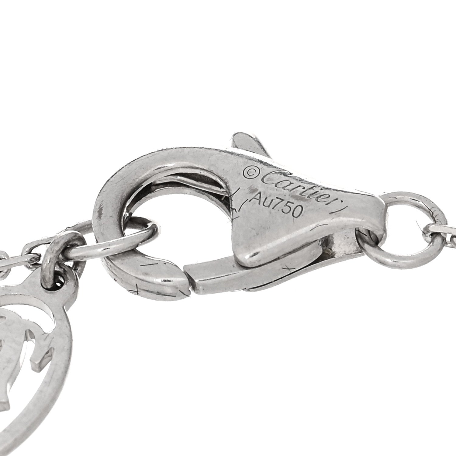 Cartier 18K White Gold Diamond XS D'Amour Bracelet 3 of 4