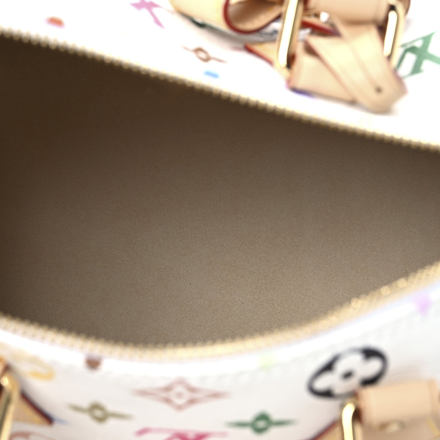 LV X TM Monogram Multicolor Speedy Bandouliere 25 White