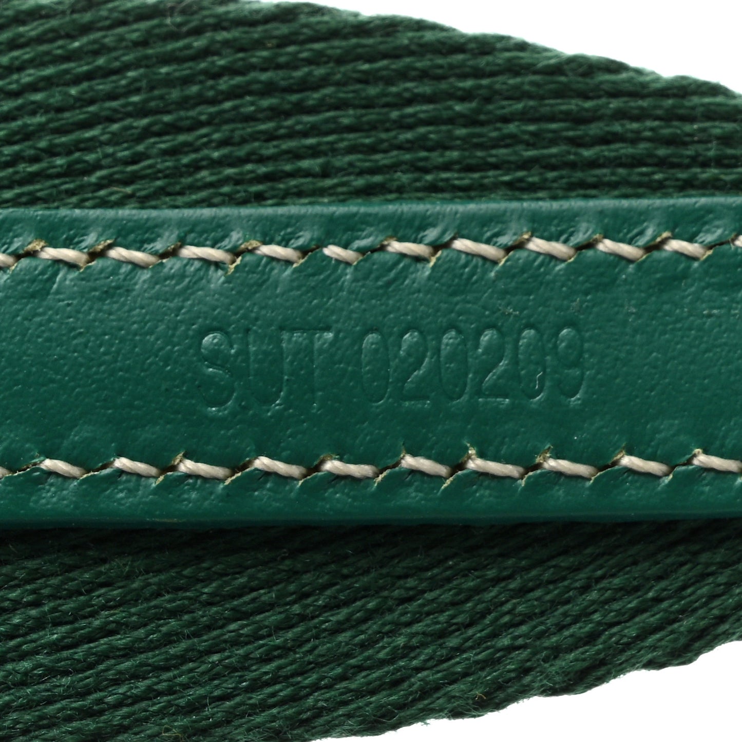 Canvas Calfskin Adjustable Shoulder Strap Green