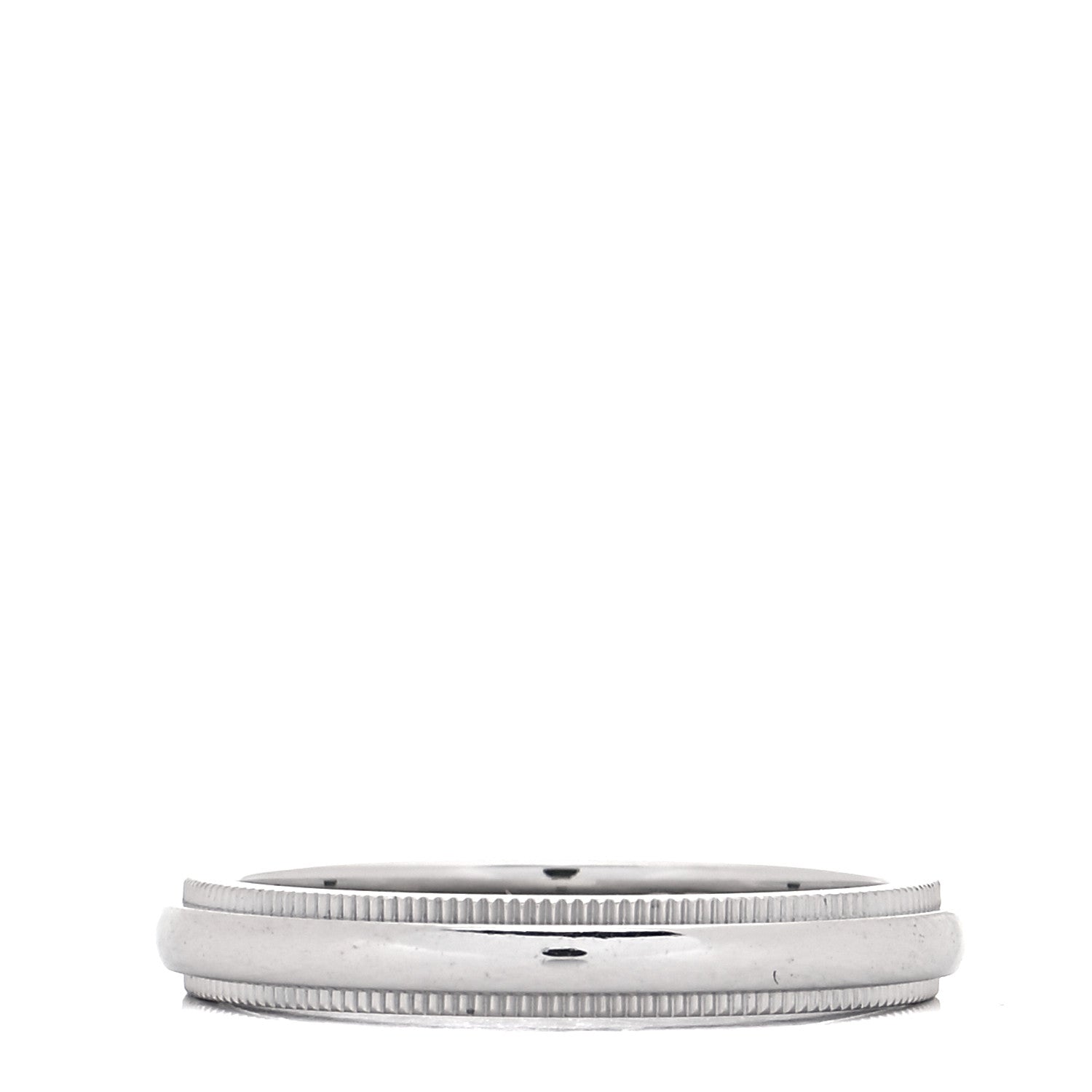Tiffany Platinum 3mm Milgrain Wedding Band Ring 54 7 3 of 4