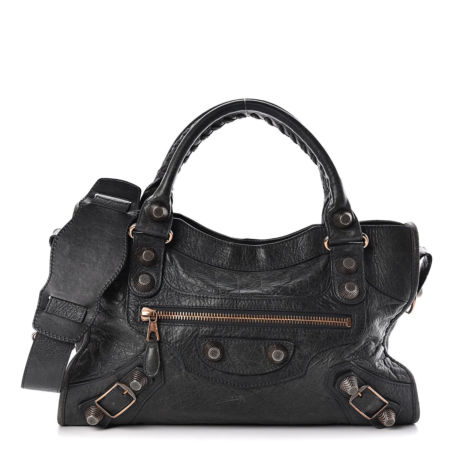 Agneau Giant 21 Rose Gold Hardware City Anthracite