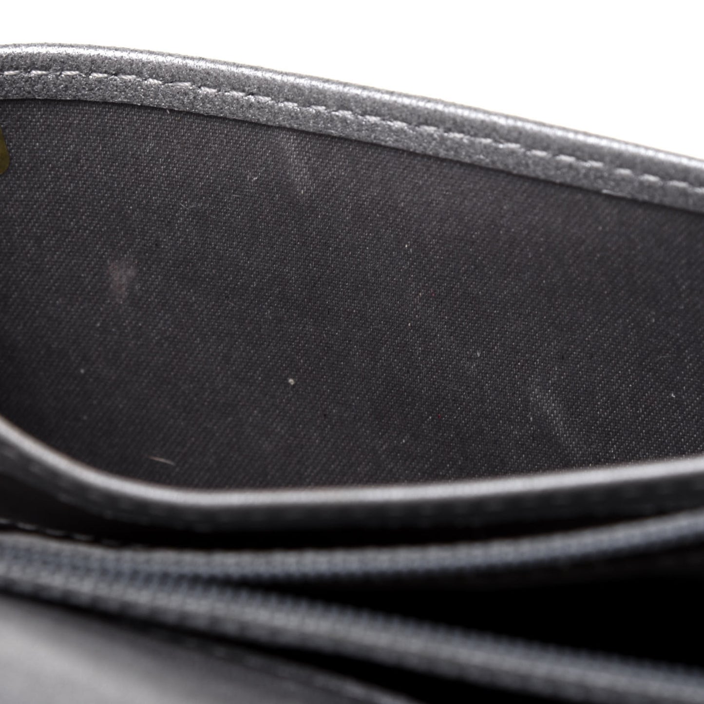 Lambskin Camellia Embossed Yen Wallet Black