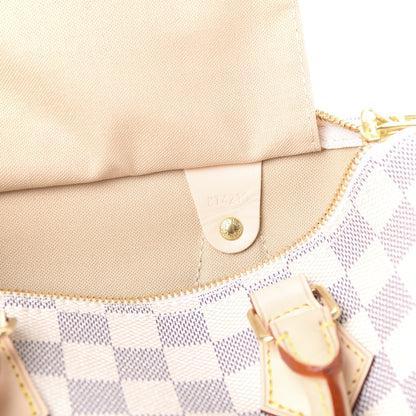 Louis Vuitton Damier Azur Speedy Bandouliere 25 10 of 11