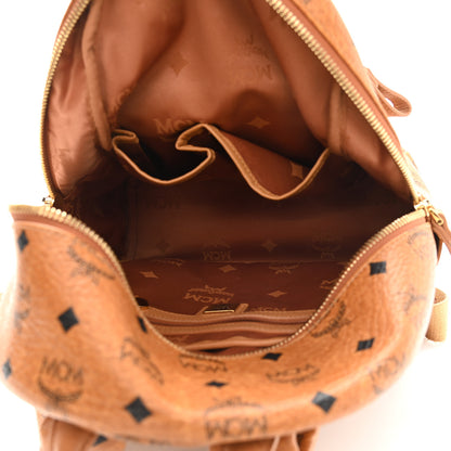 MCM Visetos Small Sprinkle Stud Stark Backpack Cognac 5 of 9