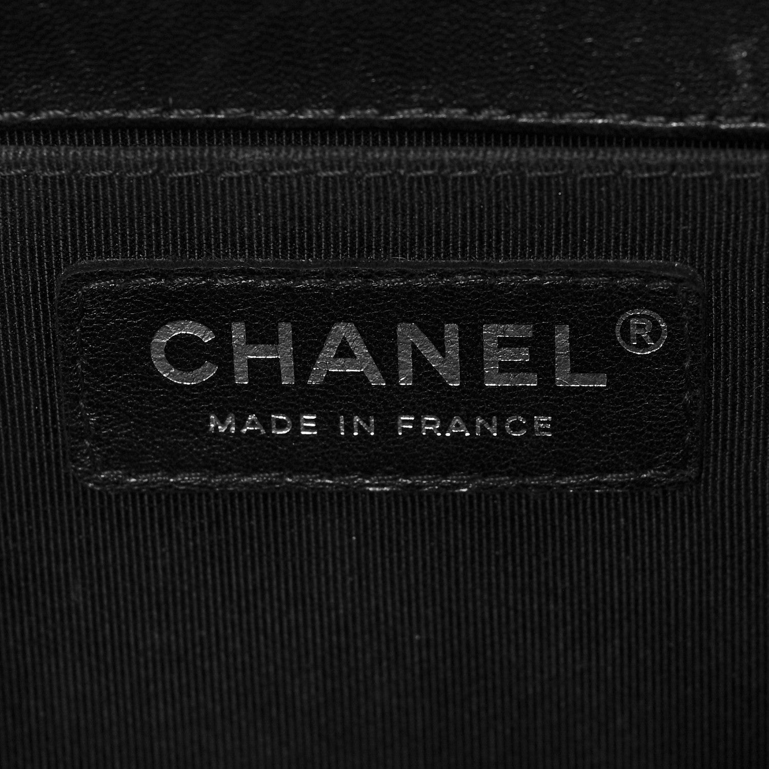 Chanel Lambskin Chevron Quilted Medium Boy Flap Black 6 of 12