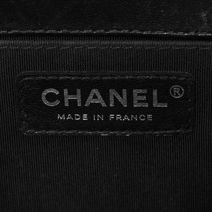 Chanel Lambskin Chevron Quilted Medium Boy Flap Black 6 of 12