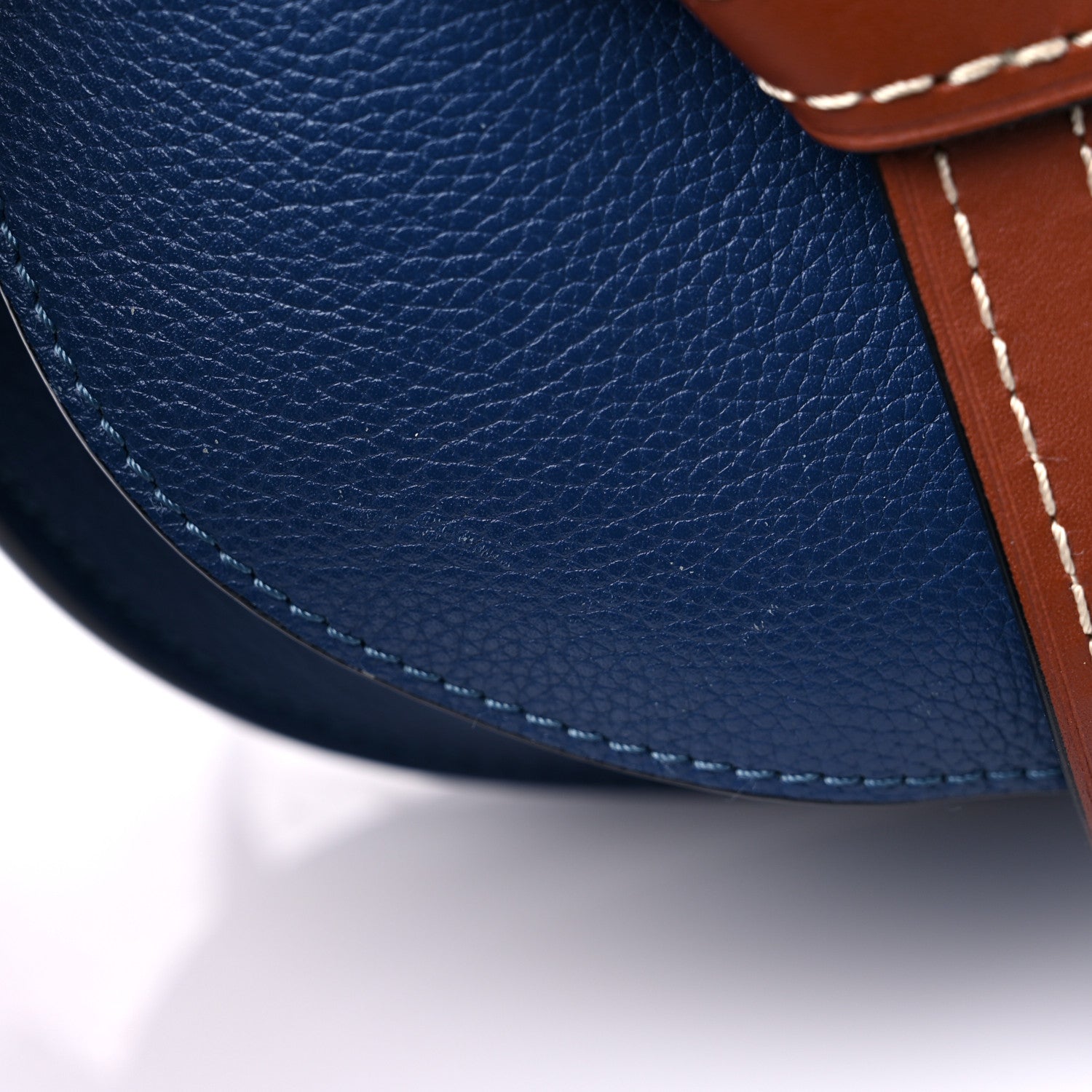 Loewe Grained Calfskin Small Gate Crossbody Bag Varsity Pecan 11 of 13