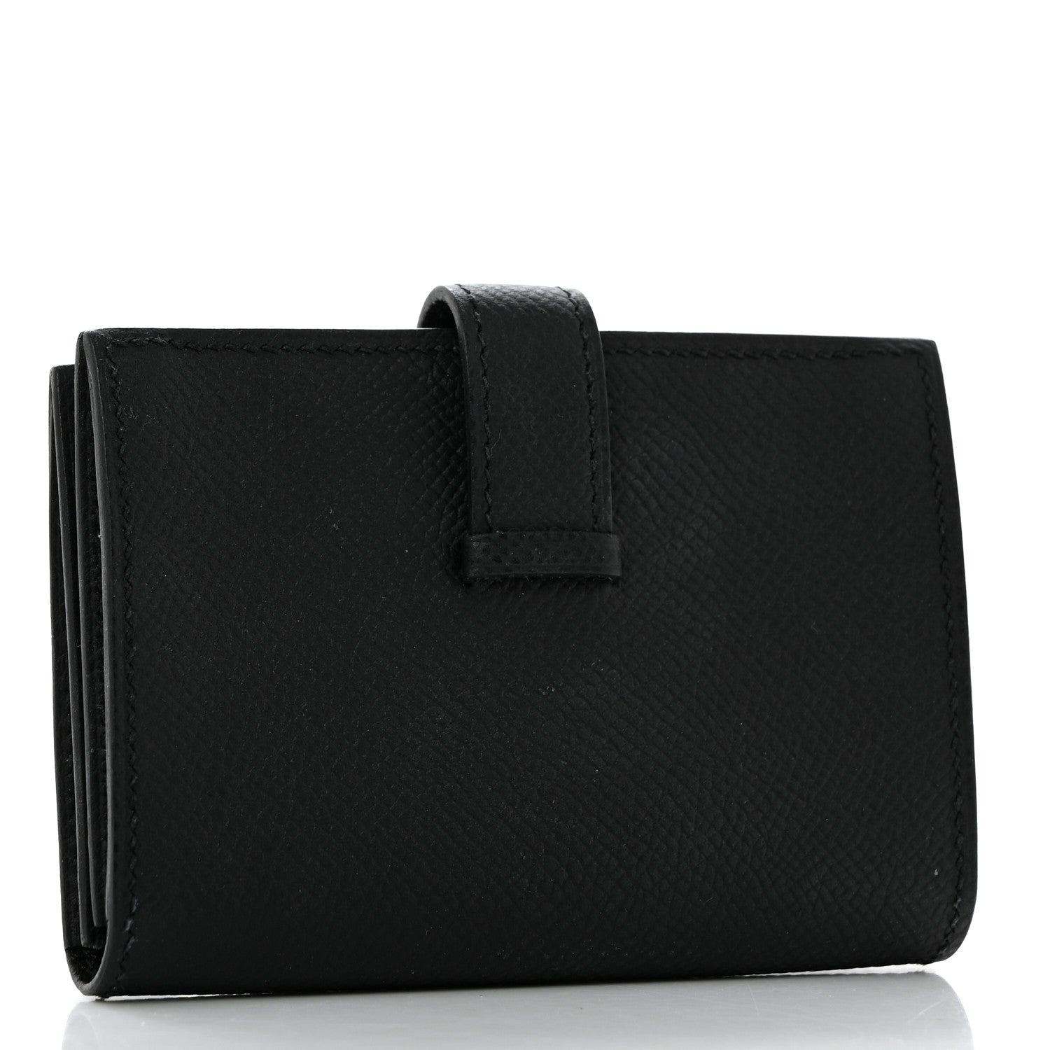 Hermes Epsom Bearn Card Holder Wallet Black 3 of 7