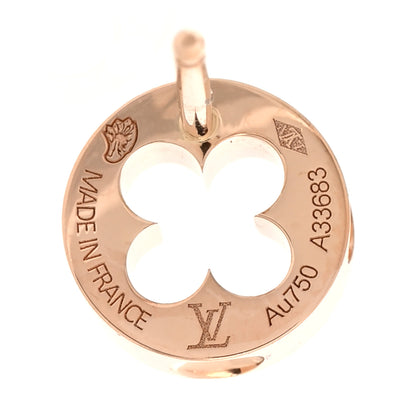 Louis Vuitton 18K Pink Gold Empreinte Ear Studs Earrings 4 of 5