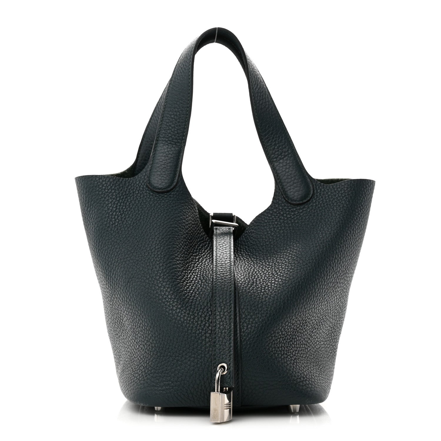 Hermes Taurillon Clemence Picotin Lock 18 PM Vert Cypress 1 of 10