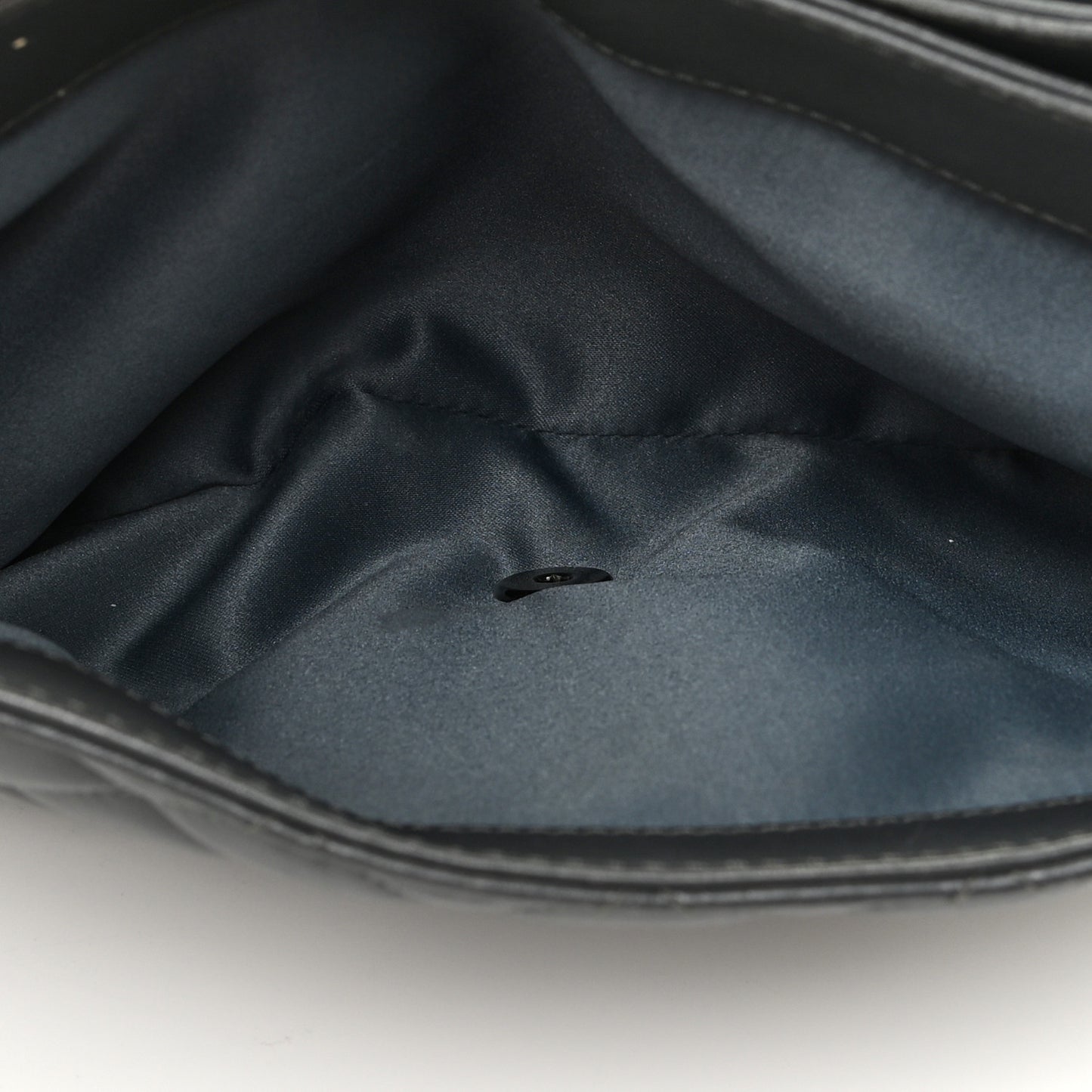 Lambskin Quilted Jumbo Coco Loop Flap Charcoal Grey