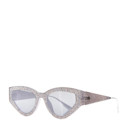 Christian Dior Acetate Crystal CatStyleDior1S Sunglasses Silver 1 of 7