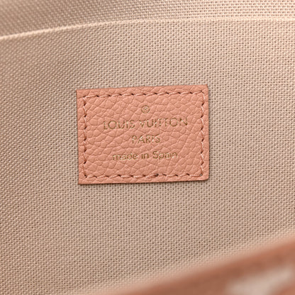 Louis Vuitton Empreinte Monogram Giant Felicie Pochette Chain Wallet Rose Trianon Creme 7 of 10