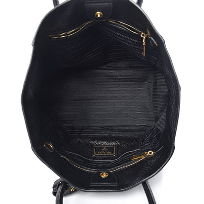 Prada Vitello Daino Tote Black 5 of 12